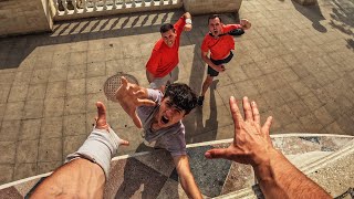 ESCAPING ANGRY BROTHERS Epic Parkour POV Chase [upl. by Maxia]