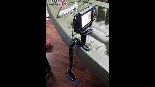 Installing A Garmin Striker Plus 5 CV fishfindersonar and USB Power Hub on a Kayak [upl. by Nariko504]