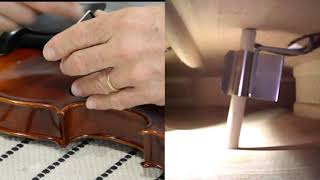 How to insert and remove a violin sound post Reset a fallen sound post [upl. by Norre]