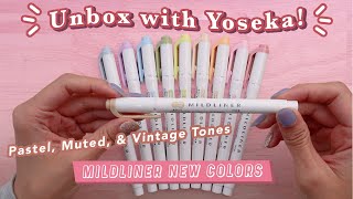 Unbox with Yoseka Zebra Mildliner New Colors [upl. by Ekalb]