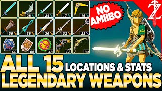 How to Get ALL 15 Legendary Weapons NO AMIIBO in Tears of the Kingdom [upl. by Casilde]