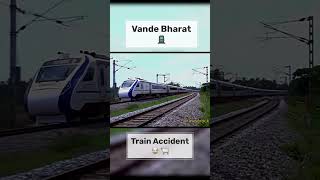 Vande Bharat train accident animal on track  Vandebharat train accident rail 2024 real video [upl. by Otrebogad698]