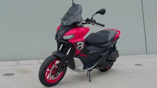 New 2022 Aprilia SR GT 200cc urban adventure scooter  Walkaround [upl. by Slack]