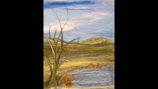 Needle Felting Quick and Easy Landscape [upl. by Vitus]