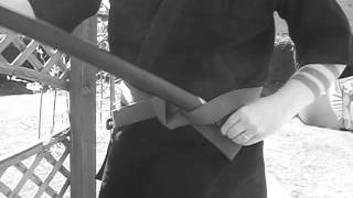 Wearing A Katana In A Budo Obi [upl. by Melisse]