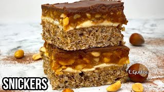 Prajitura Snickers  reteta simpla  Pastel Snickers  una receta muy deliciosa  EGustos [upl. by Attenohs]