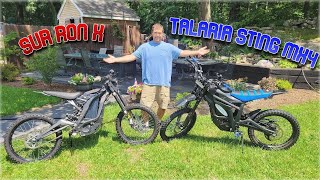 Sur Ron amp Talaria E Bike Review  X Black Edition vs MX4 POV Drive [upl. by Devondra]