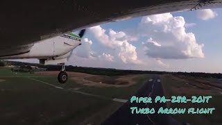 Piper PA28R201T  North Louisiana Flight to 14000 ft [upl. by Aleihs]