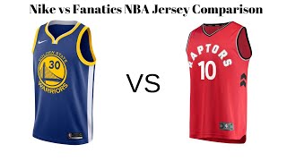 Nike vs Fanatics NBA Jersey Comparison [upl. by Perlis]