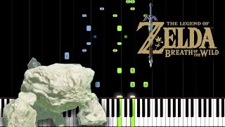 Talus Battle  The Legend of Zelda Breath of the Wild Piano Tutorial [upl. by Llenyaj]