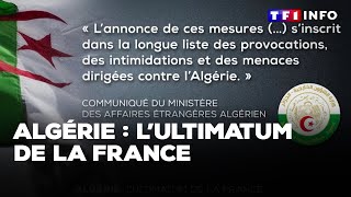 Algérie  lultimatum de la France ｜TF1 INFO [upl. by Thormora]