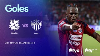 Medellín vs Junior goles  Liga BetPlay Dimayor 20232  Final  Vuelta [upl. by Ellehsor]