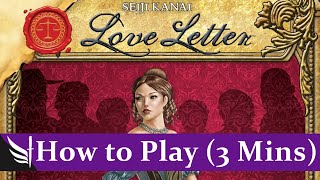 How to play Love Letter Card Game FULL Rules 3 minutes [upl. by Marylou373]