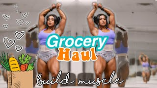 Grocery Haul For BUILDING MUSCLE  My Favorite HEALTHY Snacks ep4 [upl. by Hosbein]