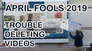 Trouble Deleting Videos  Math Class Prank for April Fools 2019 [upl. by Barmen782]