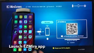 MiraScreen Wireless Android miracast mirroring and streaming with EZMira [upl. by Anikehs]