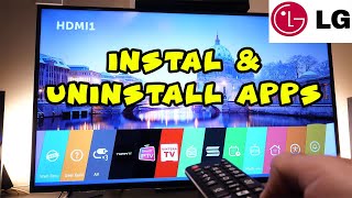 How to Install and Uninstall Delete Apps on Your LG Smart TV [upl. by Charlean526]