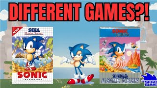 Are They the Same Game  Sonic the Hedgehog on Sega Master System and Game Gear Comparison [upl. by Coffey]