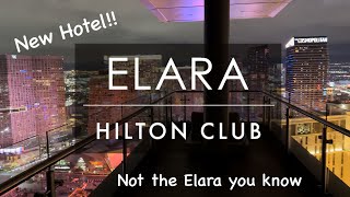 New 4 Floor Hotel Elara a Hilton Club Las Vegas 2 Bedroom Suite with Balcony [upl. by Lennahs]