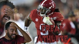 The Worlds Scariest Running Back Bo Scarbrough highlight reaction  Sharpe Sports [upl. by Rosner]