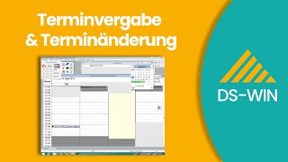 Terminvergabe und Terminänderung bei Dampsoft DSWIN [upl. by Minnie864]