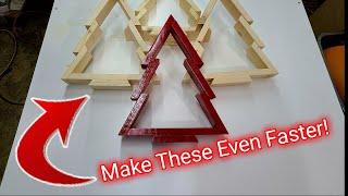 How To Make A Wood Christmas Tree With This Simple Jig  DIY WOODWORKING [upl. by Hoffarth]