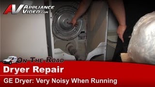 GE Dryer Repair  Very Noisy  Rear Bearing [upl. by Etterb408]