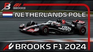 F1 Netherlands 2024  Aanaa Adams Pole Lap  BROOKS F1 League  Round 1524  Assetto Corsa f1 [upl. by Cleodel52]