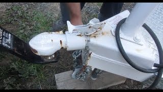 How to Hook Up a Horse Trailer  Bumper Pull [upl. by Aicilyt]