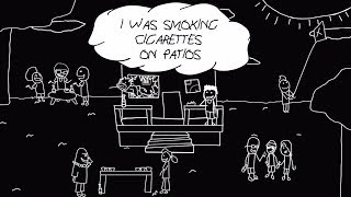 BabyJake  Cigarettes On Patios Official Lyric Video [upl. by Enelhtac]