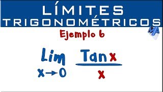 Límites Trigonométricos  Ejemplo 6  Tangente de x sobre x [upl. by Dniren]