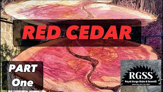 Slabbing the RED CEDAR is a lot more work than you think Part 1 [upl. by Naivat371]