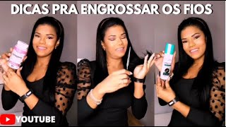 COMO ENGROSSAR CABELO FINO [upl. by Phina]