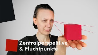 Perspektivisches Zeichnen – Zentralprojektion amp Fluchtpunkte [upl. by Klinger]