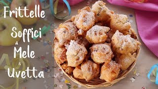 FRITTELLE SOFFICI DI MELE E UVETTA Ricetta Facile Per Carnevale  Fatto in casa da Benedetta [upl. by Misab339]