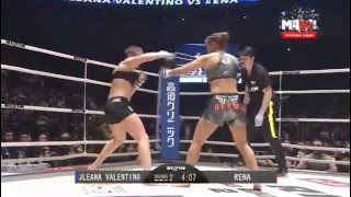 Rena Kubota vs JValentino RIZIN full fight [upl. by Navlys]