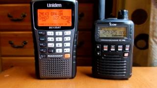 Uniden BC125AT vs Icom ICR6 [upl. by Saxen]