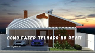 Tutorial como fazer telhado no Revit [upl. by Ahsatsan]