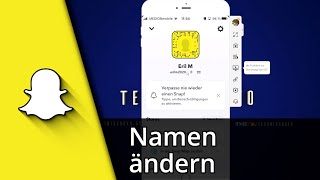 Snapchat Namen ändern Android amp iOS ✅ Tutorial [upl. by Annaohj]