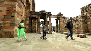 QuwwatulIslam mosque one of the oldest and ancient mosques in India [upl. by Macfarlane752]