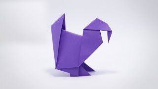 Easy Origami Turkey  How to fold [upl. by Sitoiyanap]