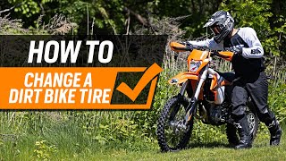 How To Change A Dirt Bike Tire [upl. by Horlacher]