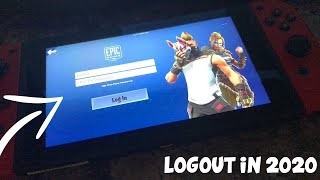 quotEASIEST WAY TO LOGOUT ON FORTNITE NINTENDO SWITCH IN 2022quot  CONNECT EPIC GAMES ACCOUNT TO SWITCHquot [upl. by Yrocal]