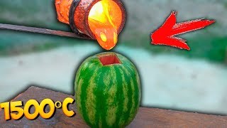 EXPERIMENT REAL LAVA vs WATERMELON [upl. by Burrill]