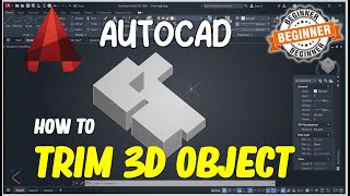 AutoCAD How To Trim 3D Object [upl. by Gabrila]