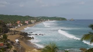 Zipolite  Oaxaca  Beach in Mexico  Océano Pacifico [upl. by Aip]