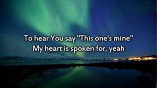 MercyMe  Spoken For  Instrumental with lyrics [upl. by Krysta896]