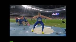 Shot put  Ryan Crouser Olympic record 73 10 12quot  2252 SLOMO video [upl. by Perrine]