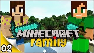 Minecraft Family  Ep 2  Gathering Food [upl. by Atileda13]