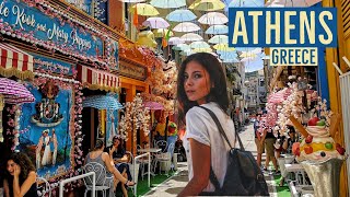 Athens Greece  Christmas Walk 🎄  4KHDR Walking Tour [upl. by Janith]